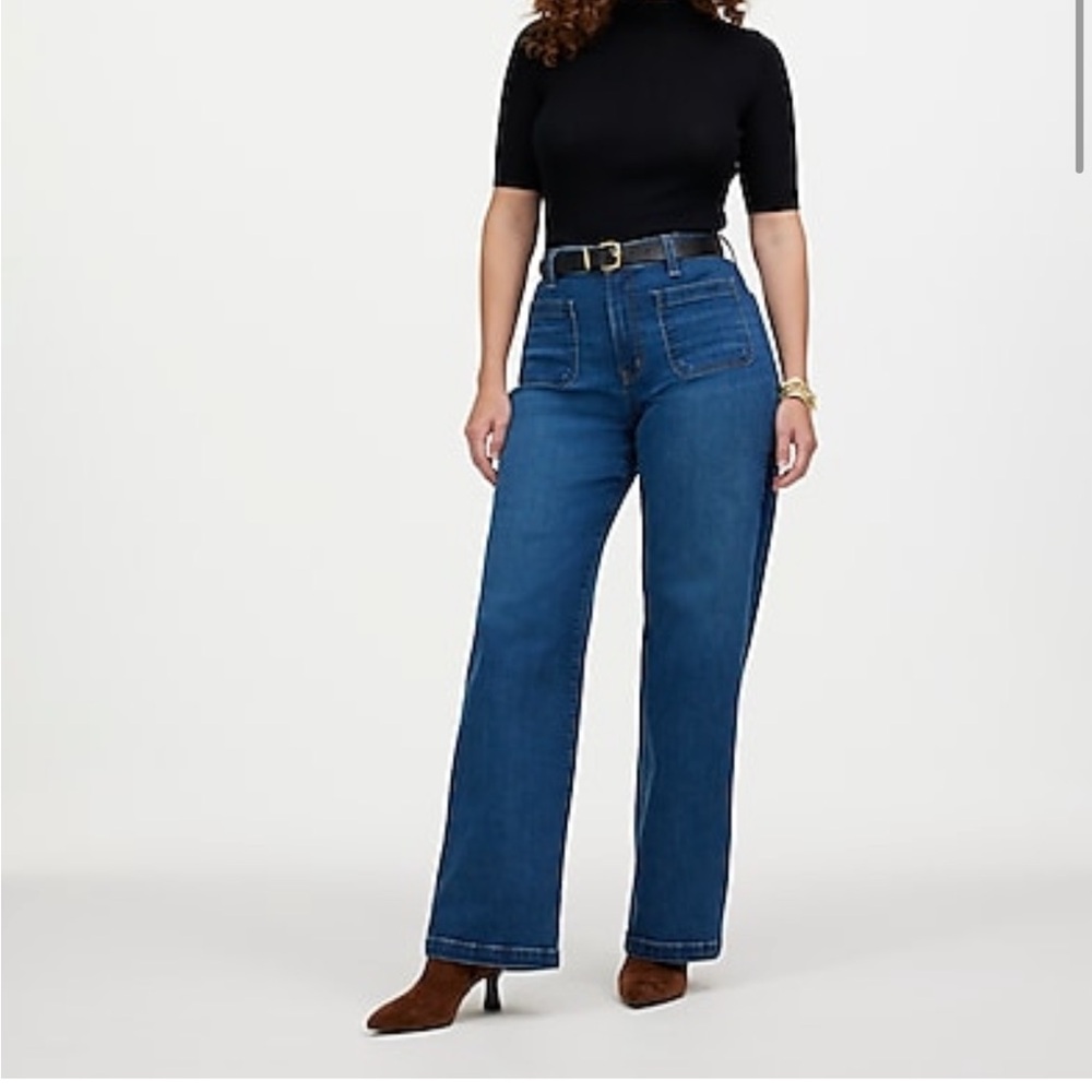 NEW Madewell Emmett Curvy High Rise Wide Leg Jeans Women’s Size 28 SOLD OUT $138